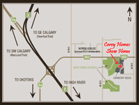 Map to Harmony Ridge Estates